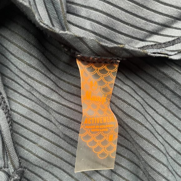 MAAJI Cardigan Gray Striped Asymmetric Wrap Topper Coverup - Picture 6 of 9